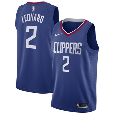 2020 Clippers 2 Kawhi Leonard Blue Nike Swingman Jersey