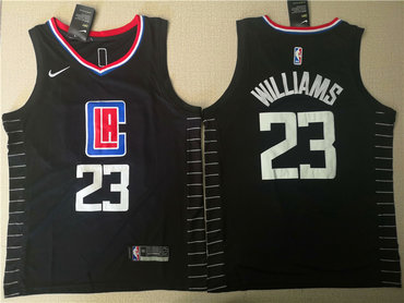 2020 Clippers 23 Lou Williams Black Nike Swingman Jersey