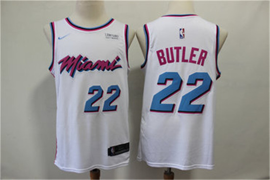 2020 Heat 22 Jimmy Butler White City Edition Nike Swingman Jersey