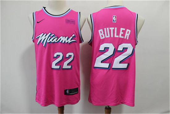 2020 Heat 22 Jimmy Butler Pink Earned Edition Nike Swingman Jersey