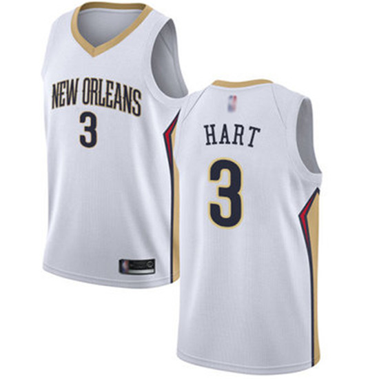 2020 Pelicans #3 Josh Hart White Basketball Swingman Association Edition Jersey