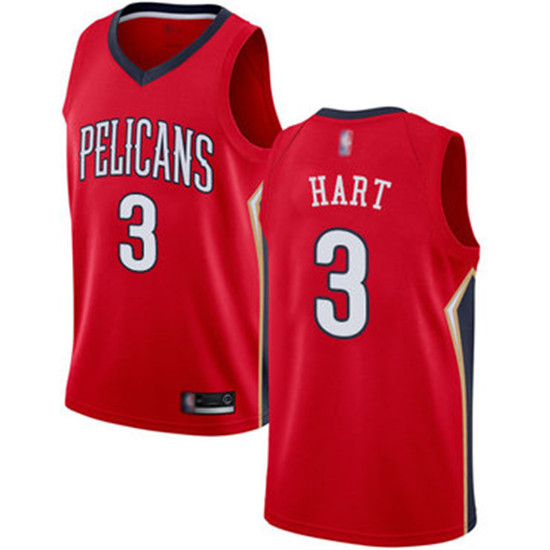 2020 Pelicans #3 Josh Hart Red Basketball Swingman Statement Edition Jersey