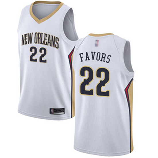 2020 Pelicans #22 Derrick Favors White Basketball Swingman Association Edition Jersey