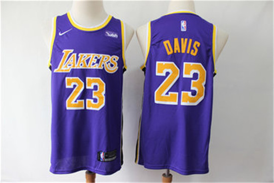 2020 Lakers 23 Anthony Davis Purple Nike Swingman Jersey