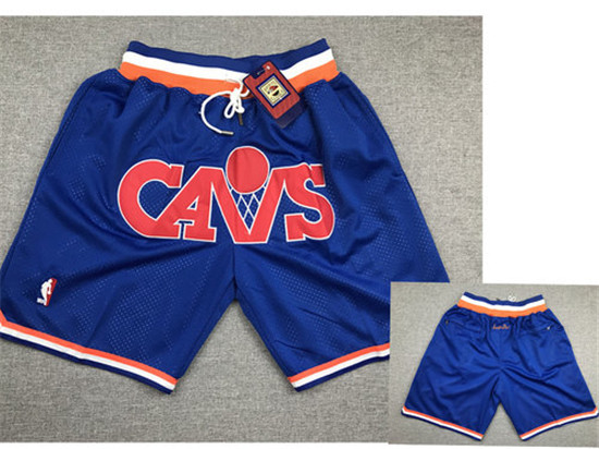 2020 Cavaliers Blue Just Don Mesh Throwback With Pocket Shorts