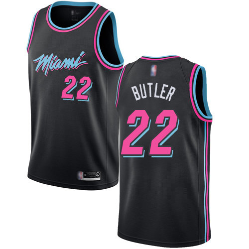 2020 Heat #22 Jimmy Butler Black Basketball Swingman City Edition 2018-19 Jersey