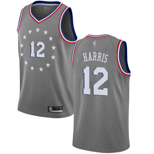 2020 76ers #12 Tobias Harris Gray Basketball Swingman City Edition 2018-19 Jersey