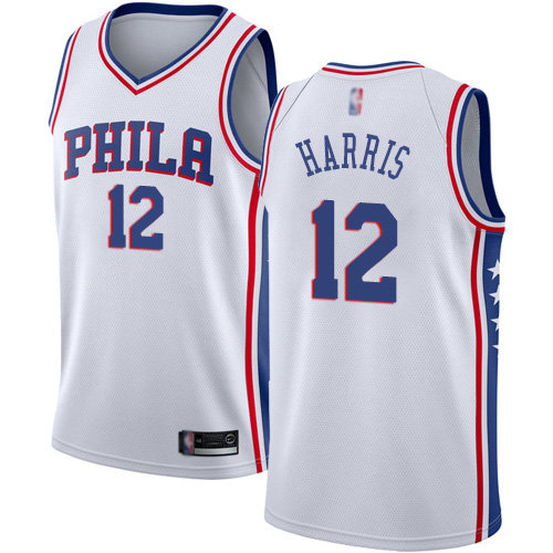 2020 76ers #12 Tobias Harris White Basketball Swingman Association Edition Jersey