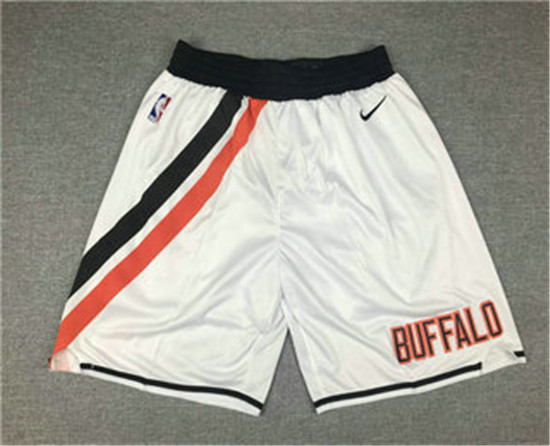 2020 Men's Los Angeles Clippers White Nike 2019 Swingman Throwback Shorts - Click Image to Close