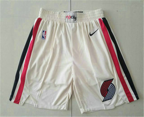 2020 Men's Portland Trail Blazers Cream City Edition NBA Swingman Shorts - Click Image to Close