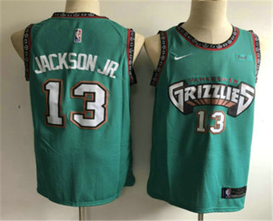 2020 Men's Memphis Grizzlies #13 Jaren Jackson Jr. Nike 2019 Green Throwback Swingman Jersey With Th