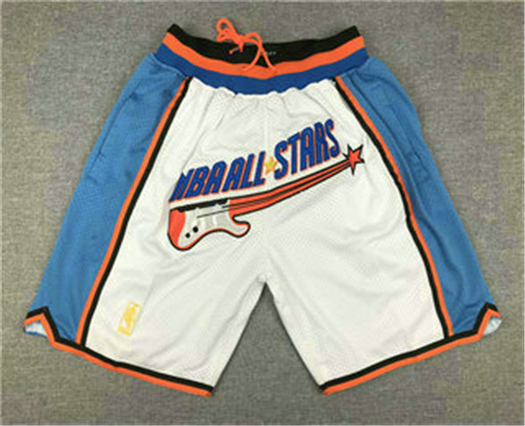 2020 1997 NBA All-Star Shorts (White) JUST DON By Mitchell & Ness - Click Image to Close