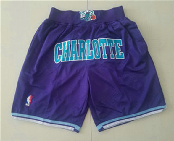 2020 Charlotte Hornets Purple Just Don Shorts Swingman Shorts