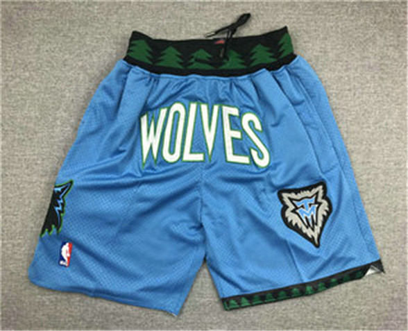 2020 Minnesota Timberwolves 2003-04 Blue Just Don Shorts Swingman Shorts