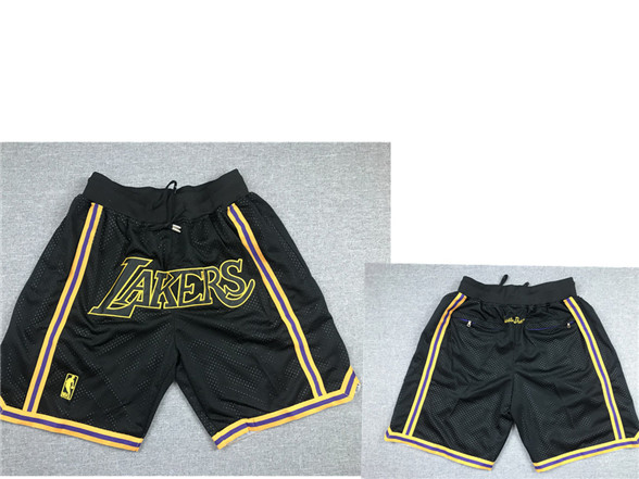 2020 Los Angeles Lakers Black Nike City Edition Just Don Shorts Swingman Shorts - Click Image to Close