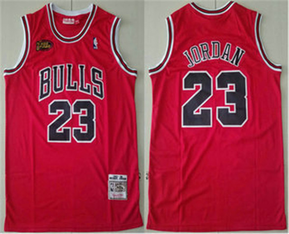 2020 Chicago Bulls #23 Michael Jordan 1997-98 Red Final Patch Hardwood Classics Soul Swingman Throwb
