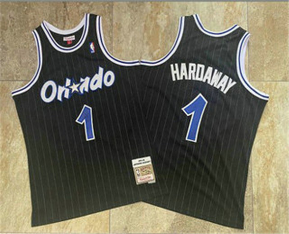 2020 Orlando Magic #1 Penny Hardaway Black 1994-95 Hardwood Classics AU Jersey