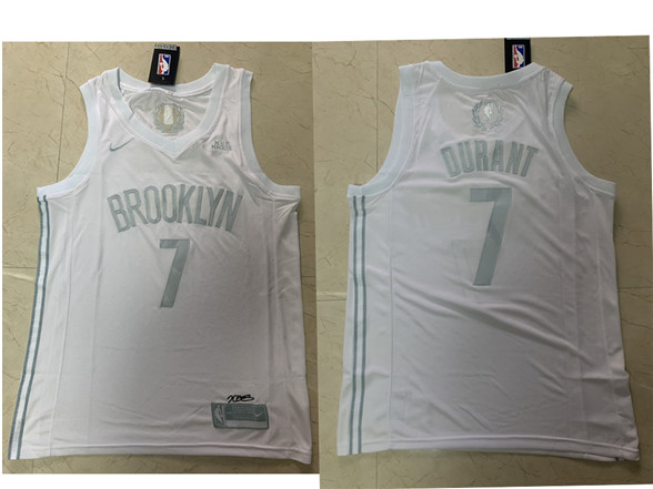 2020 Brooklyn Nets #7 Kevin Durant White MVP Nike Swingman Stitched NBA Jersey