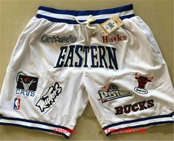 2020 All-Star Eastern White JUST DON By Mitchell & Ness Shorts