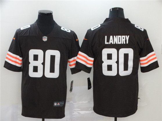 2020 Cleveland Browns #80 Jarvis Landry Brown Vapor Untouchable Stitched NFL Limited Jersey