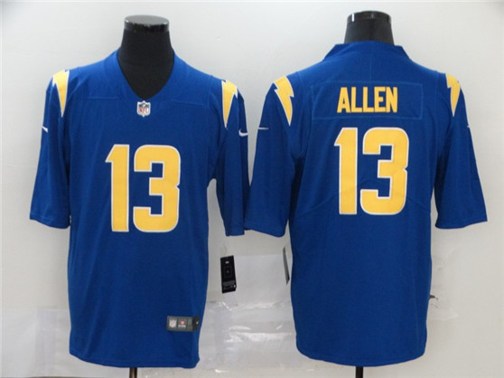 2020 Los Angeles Chargers #13 Keenan Allen Royal Blue Color Rush Stitched NFL Limited Jersey