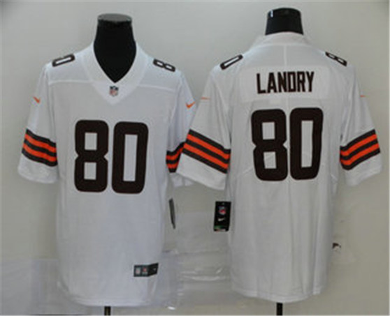 2020 Cleveland Browns #80 Jarvis Landry White Vapor Untouchable Stitched NFL Limited Jersey