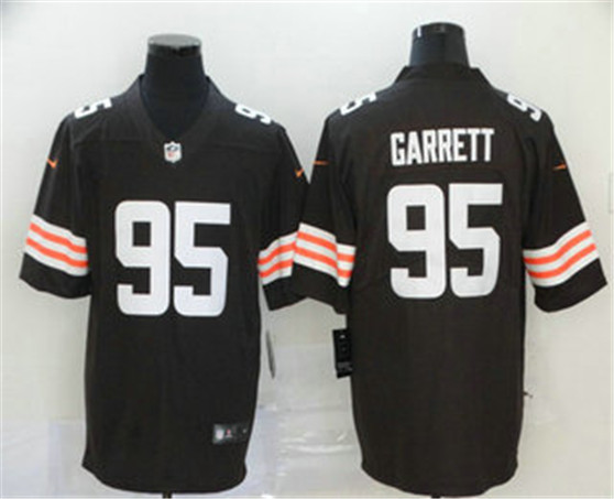 2020 Cleveland Browns #95 Myles Garrett Brown Vapor Untouchable Stitched NFL Limited Jersey