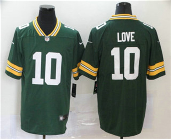 2020 Green Bay Packers #10 Jordan Love Green Vapor Untouchable Stitched NFL Limited Jersey
