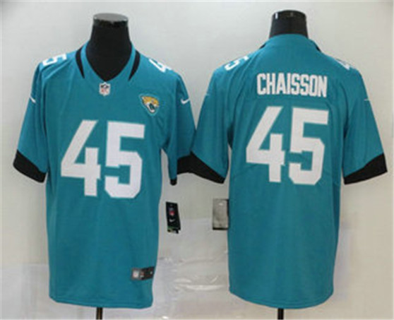 2020 Jacksonville Jaguars #45 K'Lavon Chaisson Teal Blue New Vapor Untouchable Stitched NFL Limited