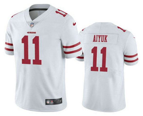 2020 San Francisco 49ers #11 Brandon Aiyuk White Vapor Untouchable Stitched NFL Nike Limited Jersey