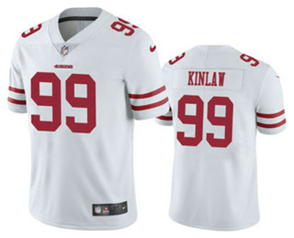 2020 San Francisco 49ers #99 Javon Kinlaw White Vapor Untouchable Stitched NFL Nike Limited Jersey - Click Image to Close