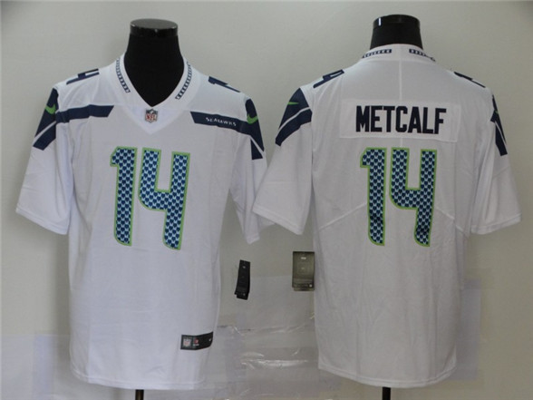 2020 Seattle Seahawks #14 D.K. Metcalf White 2017 Vapor Untouchable Stitched NFL Nike Limited Jersey