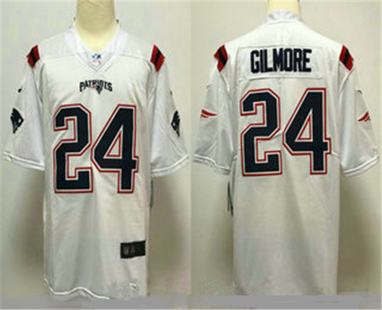 2020 New England Patriots #24 Stephon Gilmore White Vapor Untouchable Stitched NFL Limited Jersey