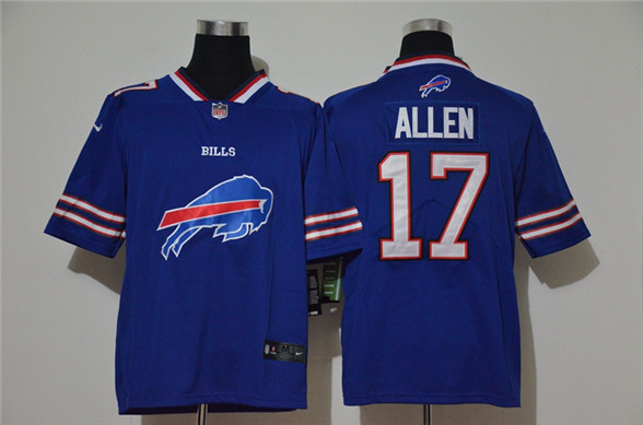 2020 Buffalo Bills #17 Josh Allen Royal Blue Big Logo Vapor Untouchable Stitched NFL Nike Fashion Li