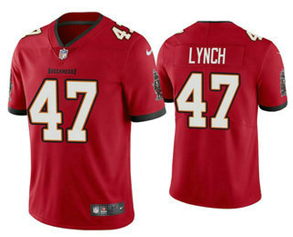 2020 Tampa Bay Buccaneers #47 John Lynch Red NEW Vapor Untouchable Stitched NFL Nike Limited Jersey