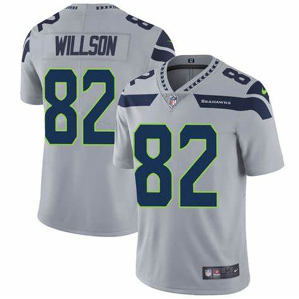 2020 Seattle Seahawks #82 Luke Willson Grey Stitched Vapor Untouchable Limited Jersey