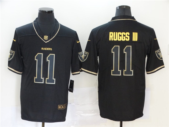 2020 Las Vegas Raiders #11 Henry Ruggs III Black Golden Edition Jersey