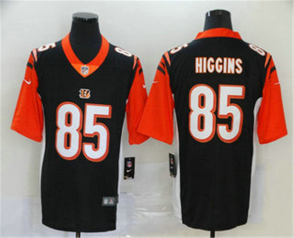 2020 Cincinnati Bengals #85 Tee Higgins Black Vapor Untouchable Stitched NFL Nike Limited Jersey