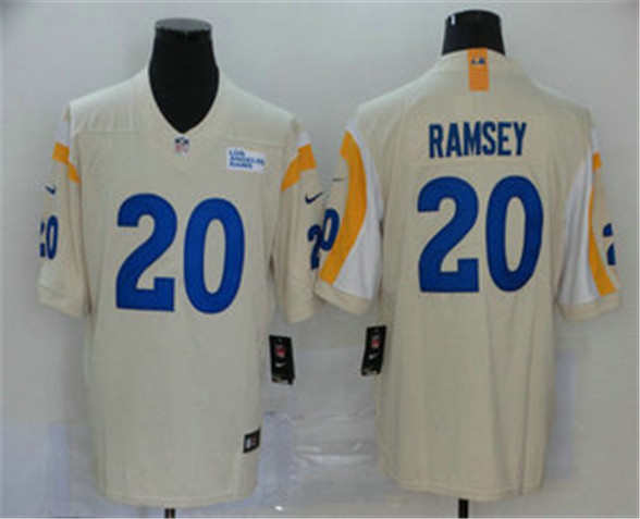 2020 Jacksonville Jaguars #20 Jalen Ramsey Cream NEW Vapor Untouchable Stitched NFL Nike Limited Jer