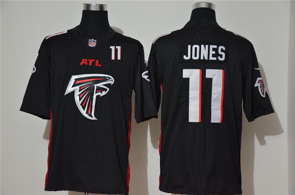 2020 Atlanta Falcons #11 Julio Jones Black Big Logo Number Vapor Untouchable Stitched NFL Nike Fashi