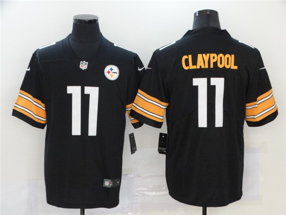 2020 Pittsburgh Steelers #11 Chase Claypool Black Vapor Untouchable Stitched NFL Nike Limited Jersey