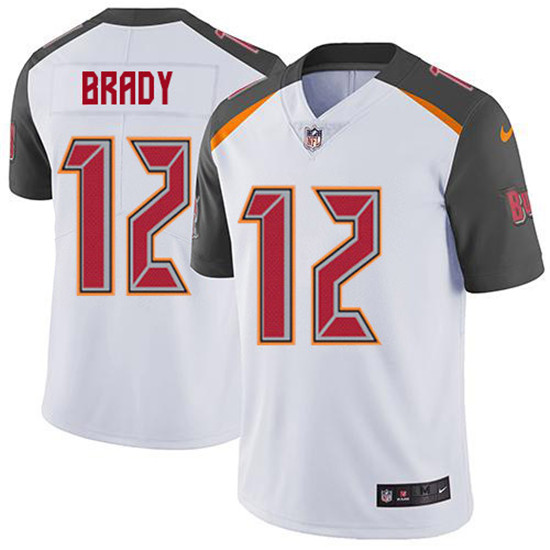 2020 Nike Buccaneers #12 Tom Brady White Men's Stitched NFL Vapor Untouchable Limited Jersey