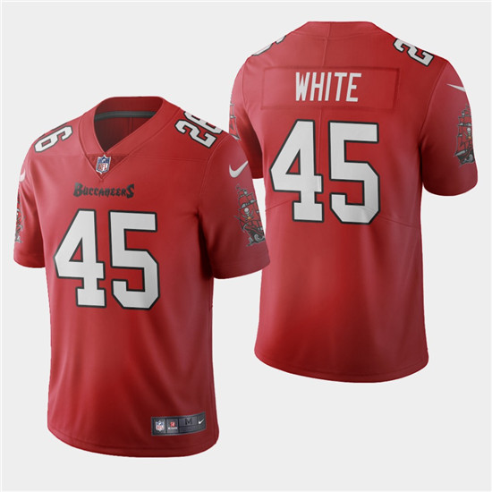 2020 Tampa Bay Buccaneers #45 Devin White Red Men's Nike Vapor Limited NFL Jersey