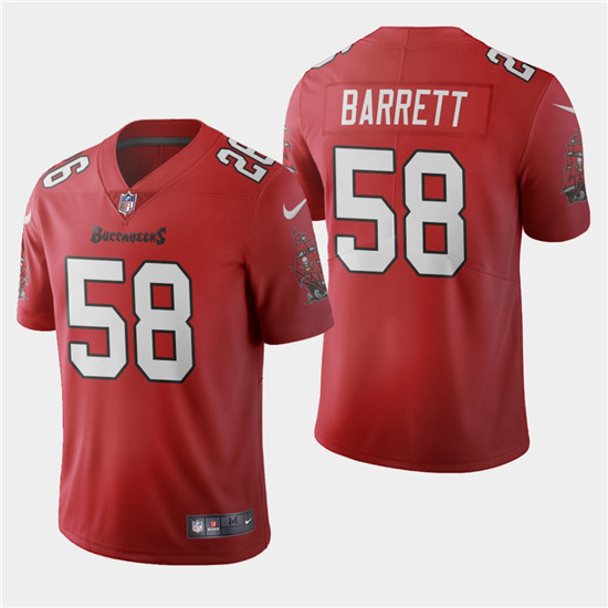 2020 Tampa Bay Buccaneers #58 Shaquil Barrett Red Men's Nike Vapor Limited NFL Jersey