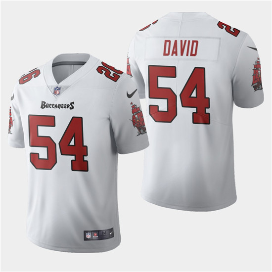 2020 Tampa Bay Buccaneers #54 Lavonte David White Men's Nike Vapor Limited NFL Jersey