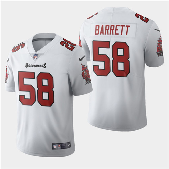 2020 Tampa Bay Buccaneers #58 Shaquil Barrett White Men's Nike Vapor Limited NFL Jersey