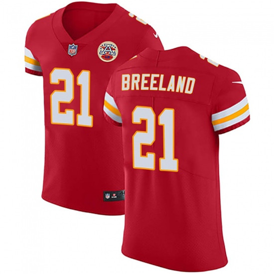 2020 Nike Chiefs #21 Bashaud Breeland Red Team Color Men's Stitched NFL Vapor Untouchable Elite Jers