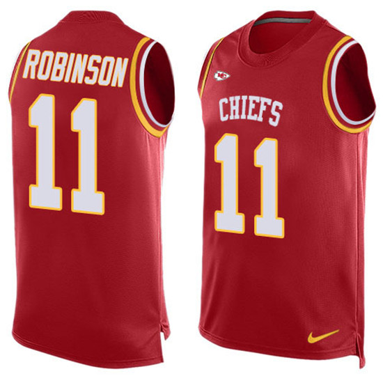 2020 Nike Chiefs #11 Demarcus Robinson Red Team Color Men's Stitched NFL Limited Tank Top Jersey