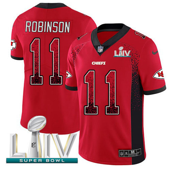 2020 Nike Chiefs #11 Demarcus Robinson Red Super Bowl LIV Team Color Men's Stitched NFL Limited Rush