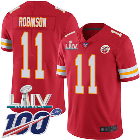 2020 Nike Chiefs #11 Demarcus Robinson Red Super Bowl LIV Team Color Men's Stitched NFL 100th Season